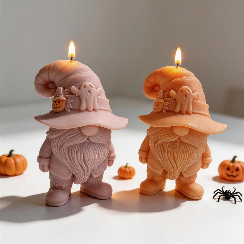 Halloween Ghost Gnome Silicone Candle Mold
