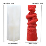 Snake Wrapped Women Body Pillar Silicone Candle Mold