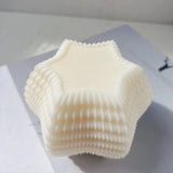 Geometric Hexagon Ribbed Candle Mold