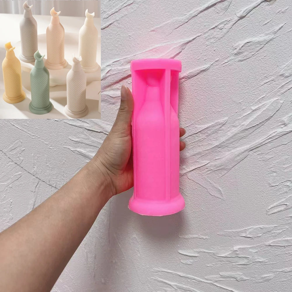 Ramadan Kareem Moon Pillar Candle Silicone Mold