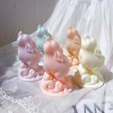 Lovely Baby Pig Silicone Candle Mold - Cute Piggy