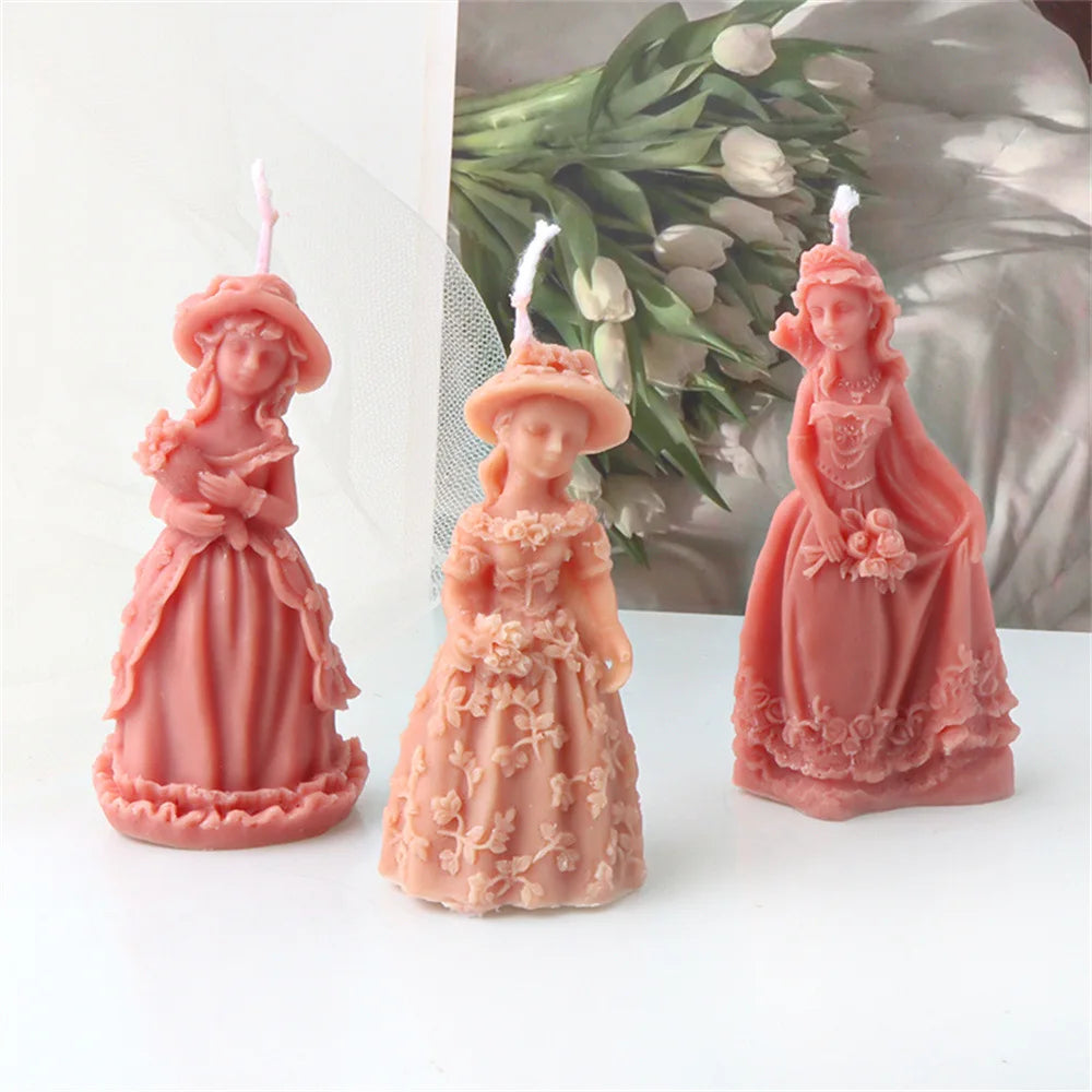 3D Angel Girls Candle Silicone Candle Mold