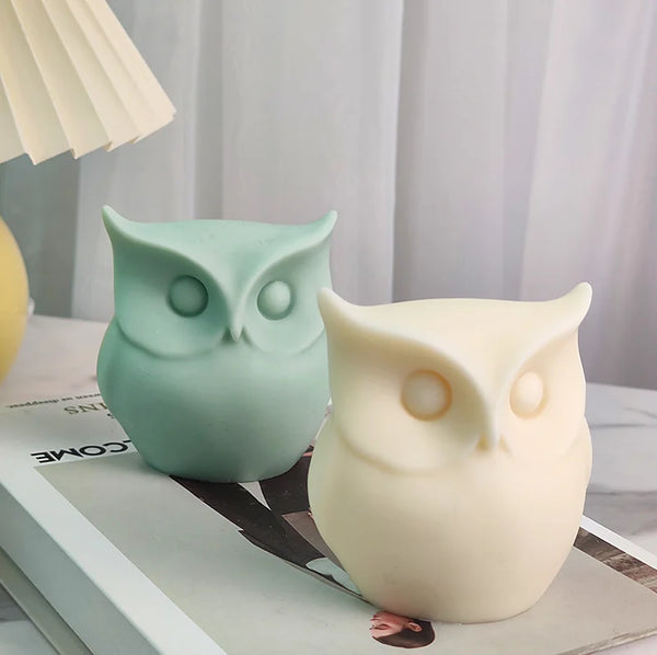 Cute Owl Candle Mold