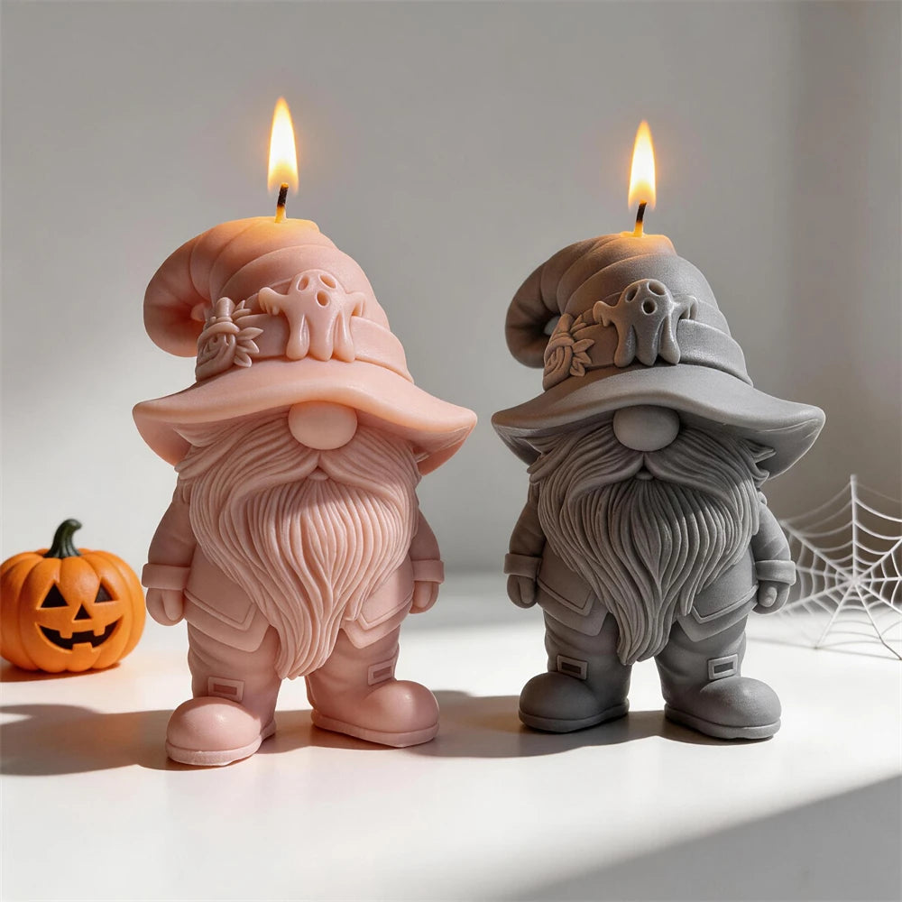Halloween Ghost Gnome Silicone Candle Mold