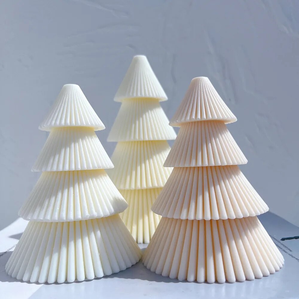Pine Christmas Tree Candle Molds