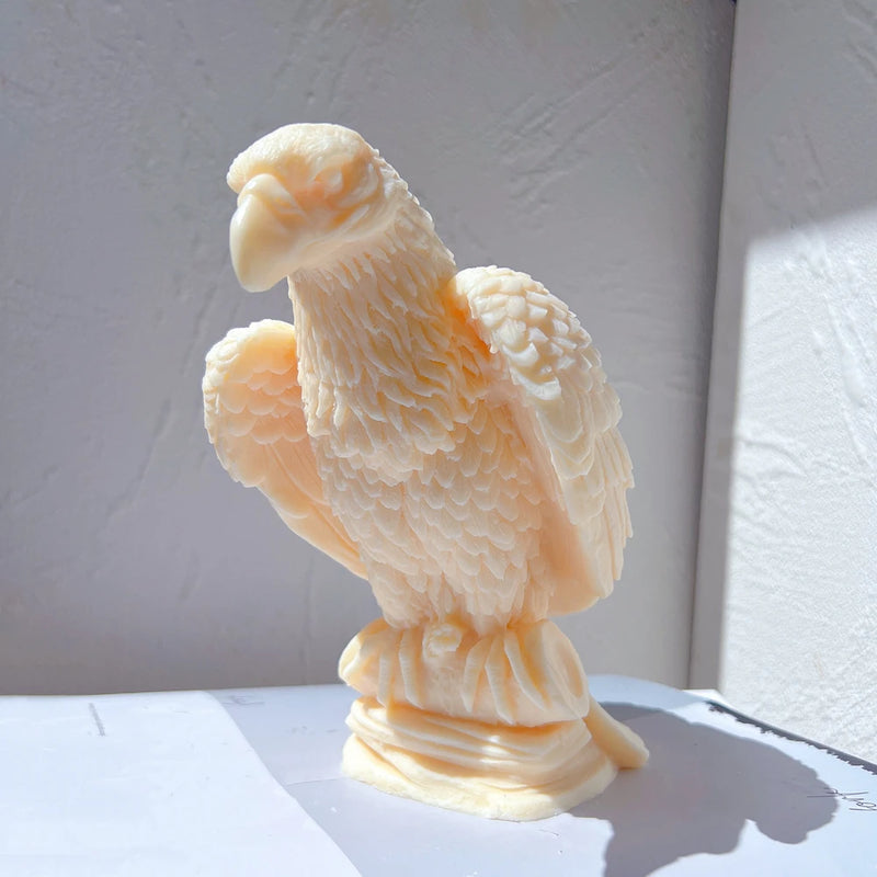 Sitting On Branch Eagle Candle Mold