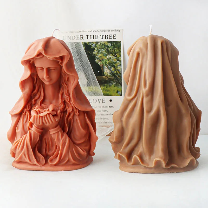 Madonna of the bouquet Candle Silicone Mold