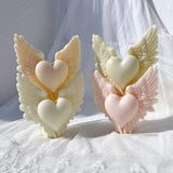 Angel Wing Heart Silicone Candle Mold