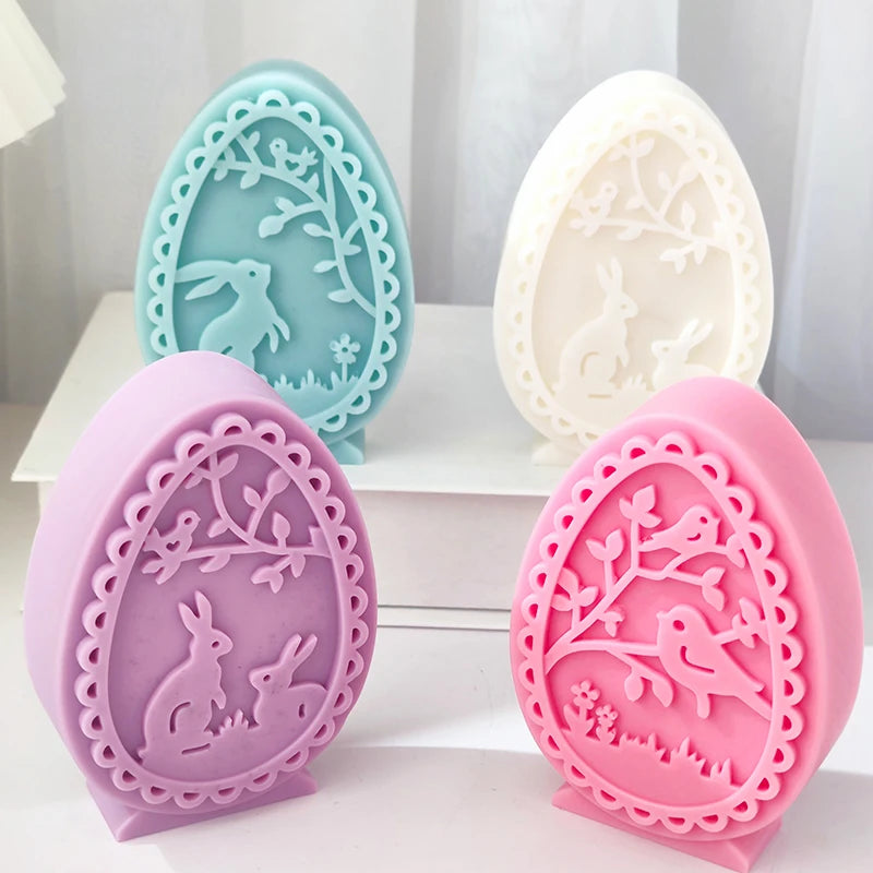 Easter Rabbit Silicone Candle Molds