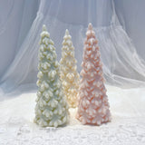 Medium size Snow Pine Christmas Tree Silicone Candle Mold