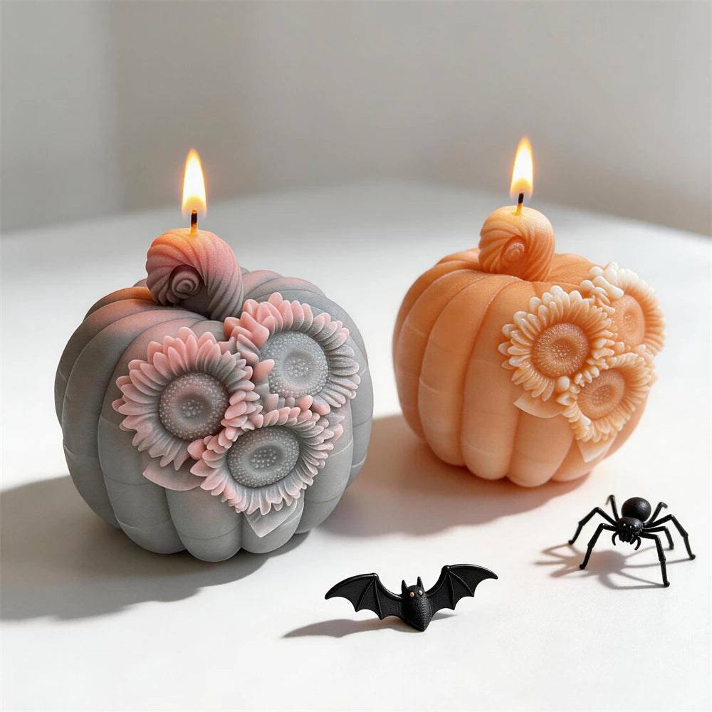 Sunflower Pumpkin Silicone Candle Mold