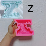 Floral Alphabet Candle Molds