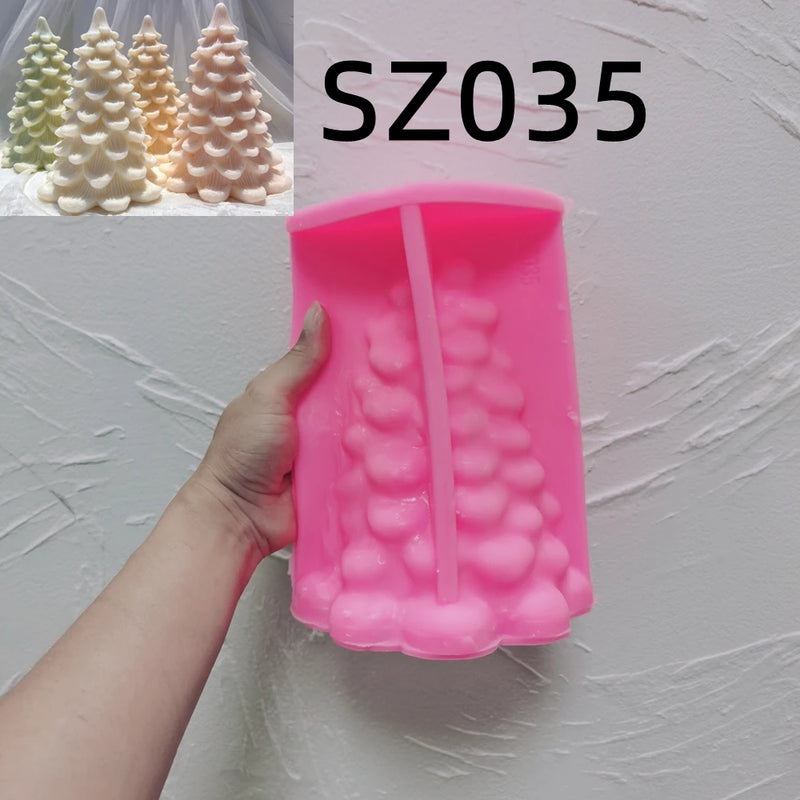 17.5CM Christmas Tree Silicone Candle Mold