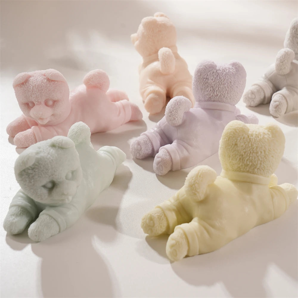 Cute Puppy Silicone Candle Mold