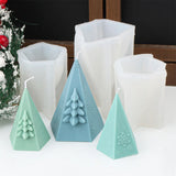 New Creative Christmas Tree Candle Silicone Mold