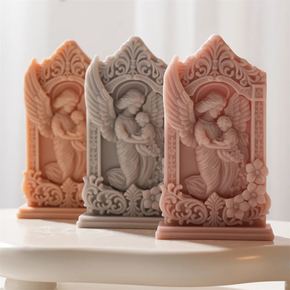 Mother and Baby Angel Silicone Candle Mold