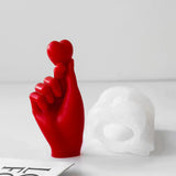 Finger Heart Gesture Silicone Candle Mold