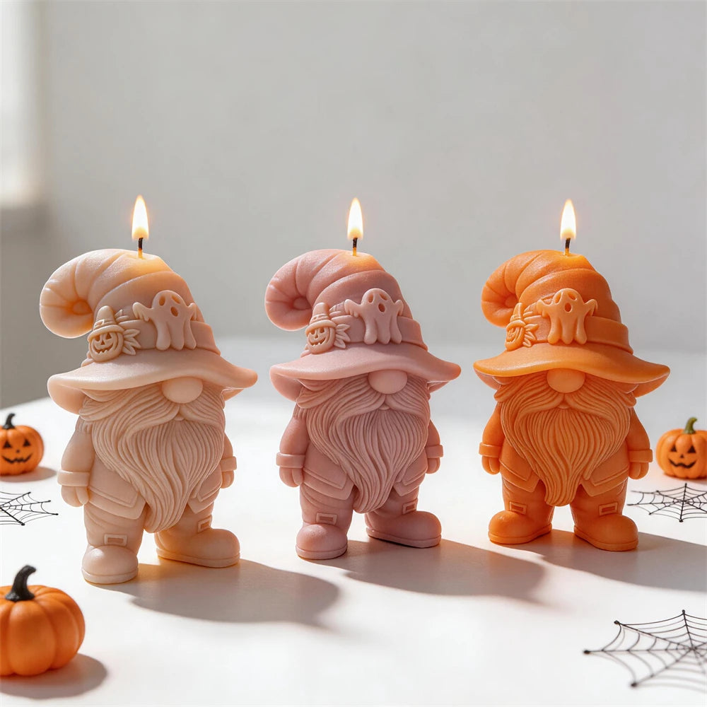 Halloween Ghost Gnome Silicone Candle Mold