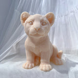 Sitting Lion Statue Candle Mold for Animal Lover Decor