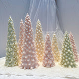 27.2CM Snow Covered Pine Christmas Tree Silicone Candle Mold