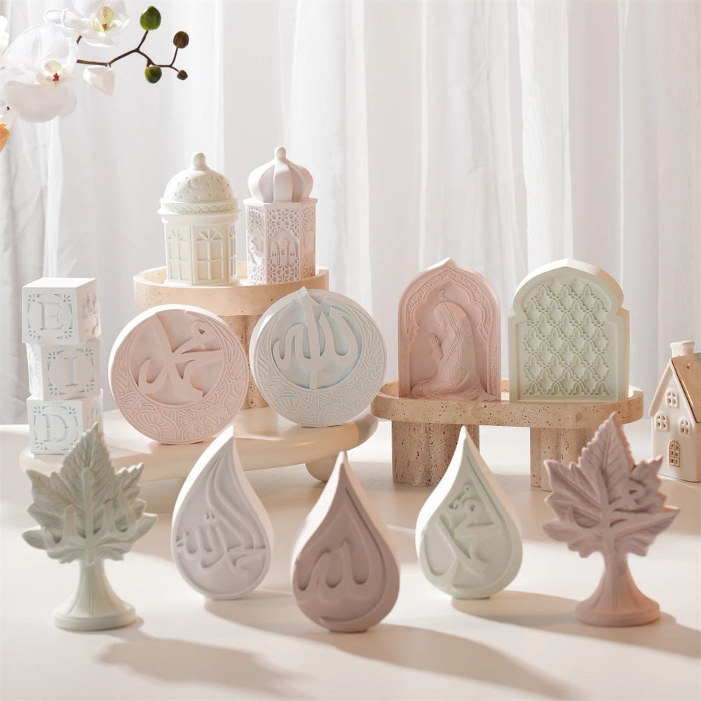 Islamic Ramadan Decor Silicone Candle Mold