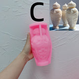 Decorative Bottles Vase Shaped Silicone Candle Mold