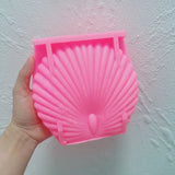Scallop Shell Pillar Leaf Silicone Candle Mold