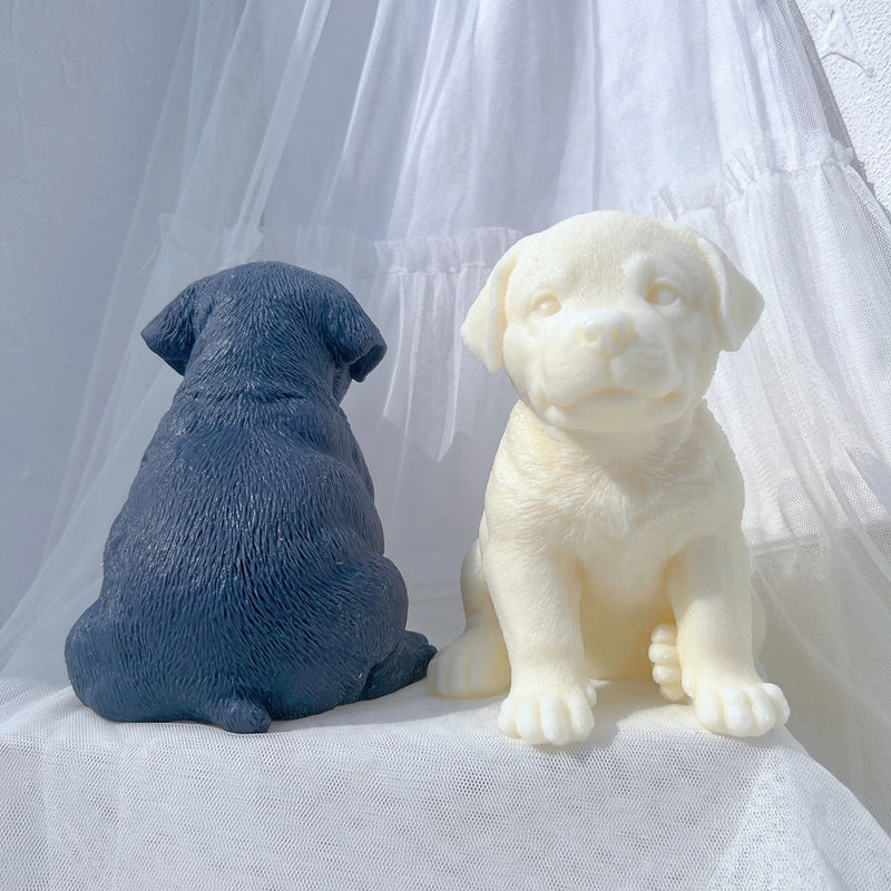 Rottweiler Puppy Dog Candle Mold