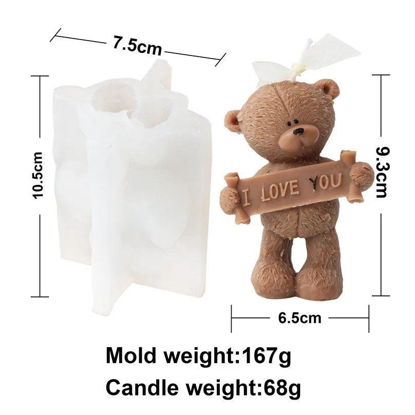 Confession Bear Silicone Candle Mold