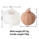 Festive Christmas Bauble Candle Molds