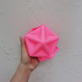 Geometric Five Pointed Star Candle Mold - Pentagram Design