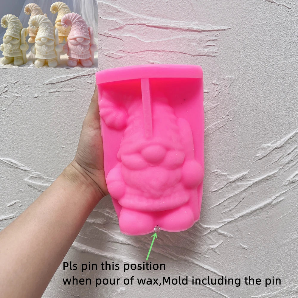 Christmas Gnome Candle Mold