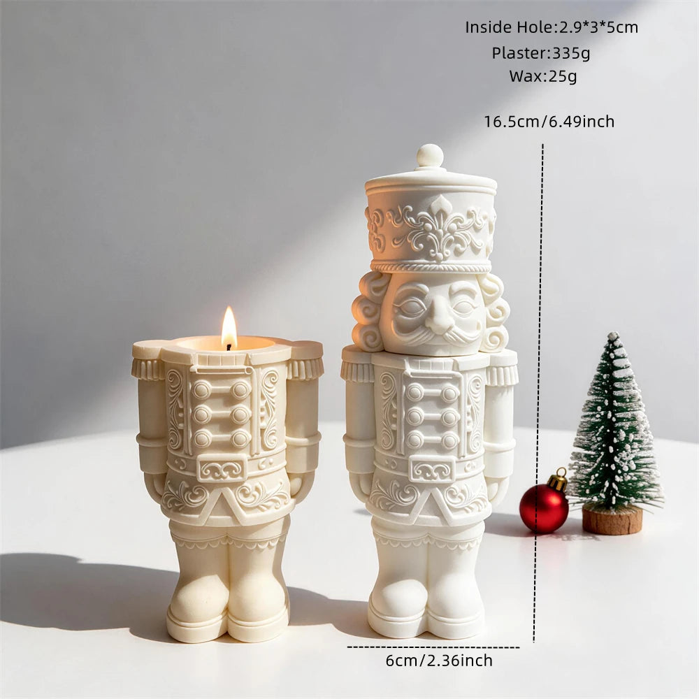 Christmas Nutcracker container measuring 16.5 centimetres tall