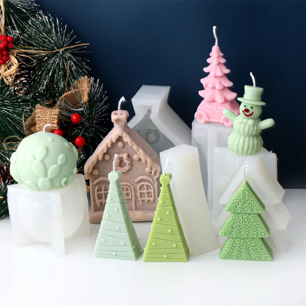 Holiday Hideaway Silicone Candle Molds