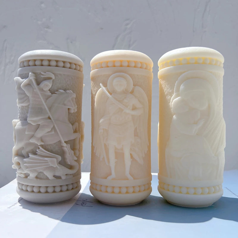 Saint's Design Candle Silicone Mold