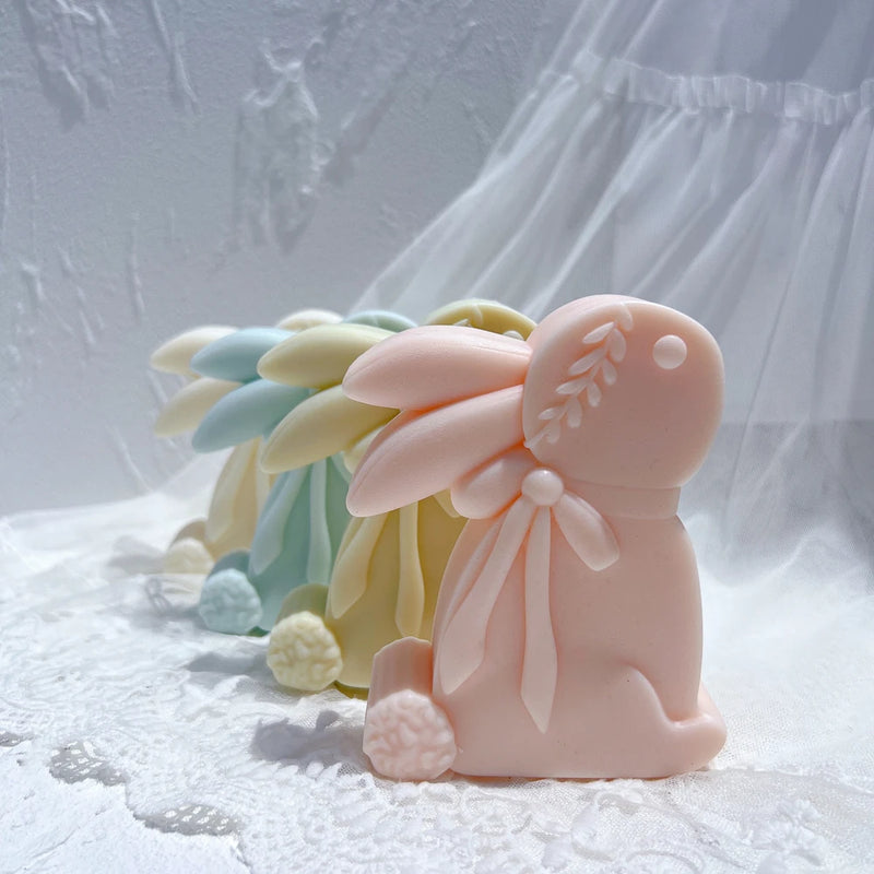 Cute Rabbit Silicone Candle Mold