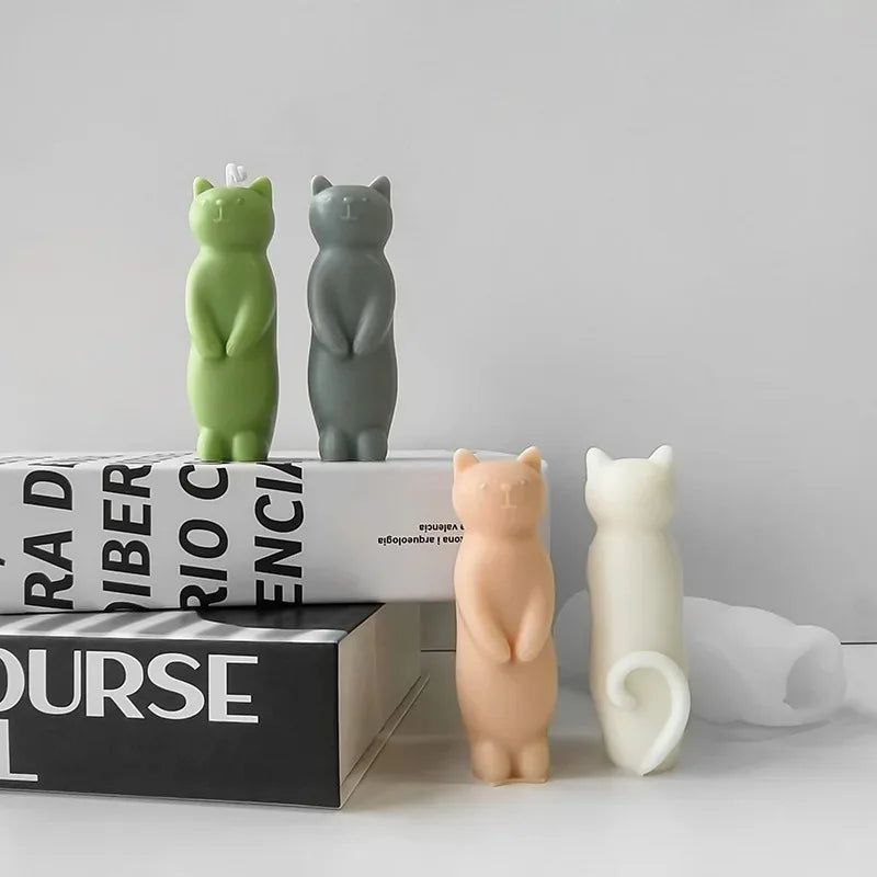 Standing Cat Candle Mold