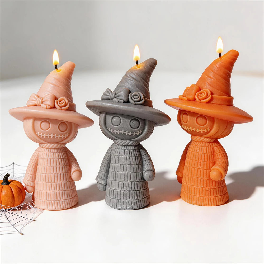 Halloween Witch Silicone Candle Mold