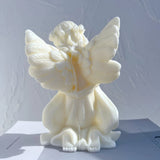 Cherub Praying Peace Angel Candle Mold Silicone