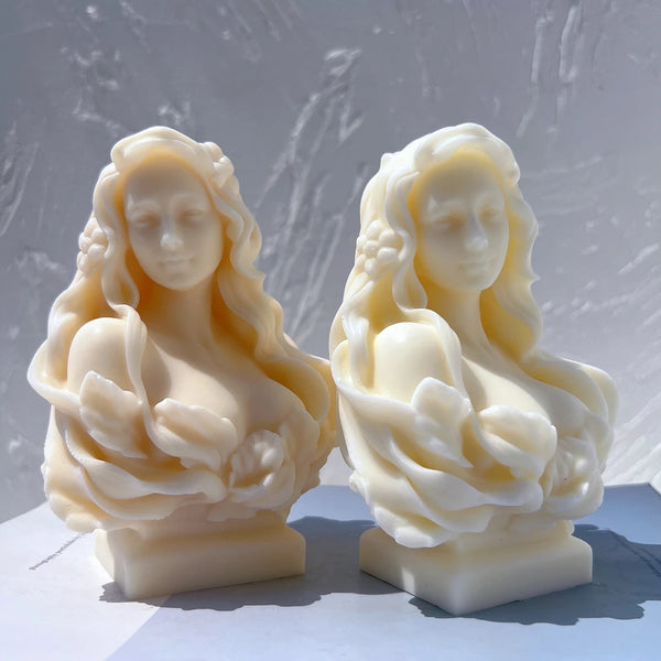 Curls & Flames Candle Silicone Mold