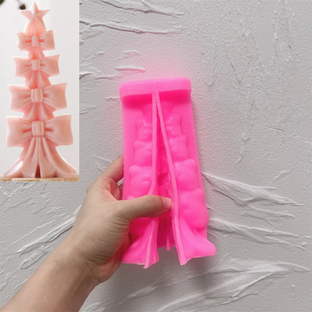 Christmas Bowknot Tree Silicone Mold