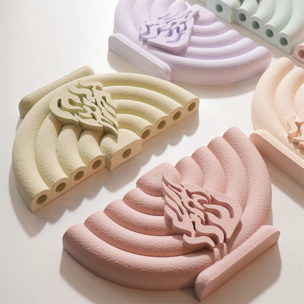 Hanukkah Menorah Candle Vessel Silicone Mold for Shabbat