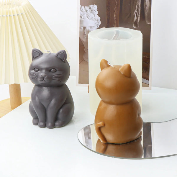 Maneki-Neko Luck Cat Candle Mold