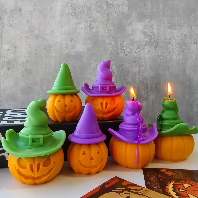 Halloween Witch Hat Pumpkin Silicone Mold