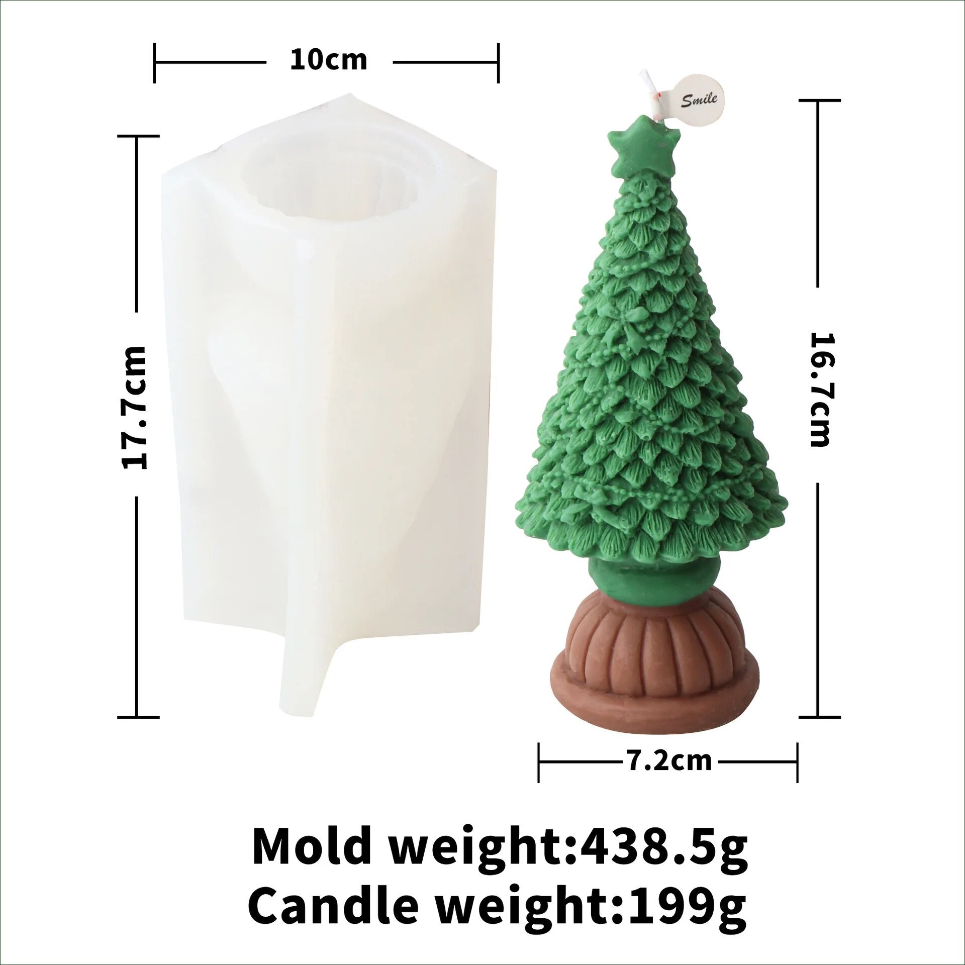 New Christmas Tree Candle Molds