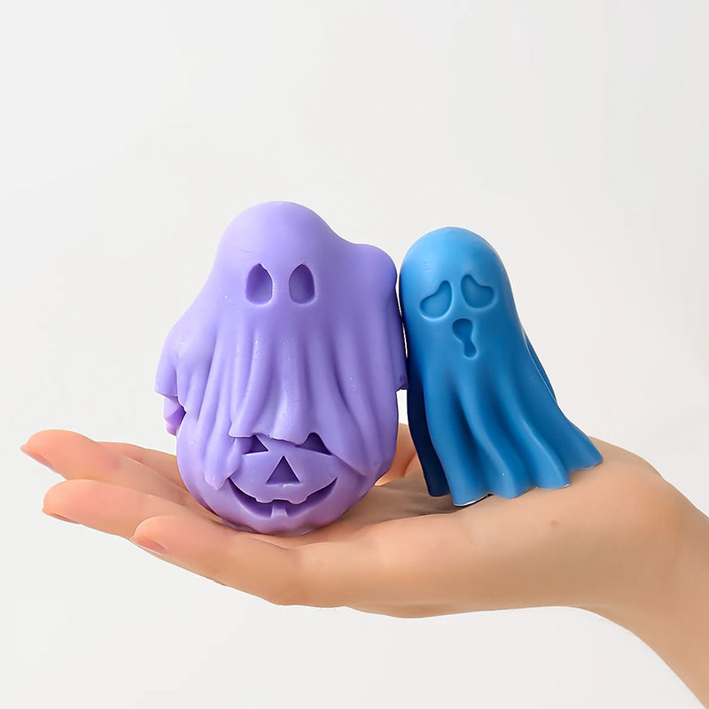 DIY Halloween Ghost Candle Mold - 3D Pumpkin & Ghost