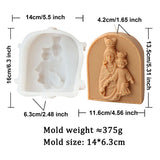 Jesus Enthronement Silicone Mold for Candle Making