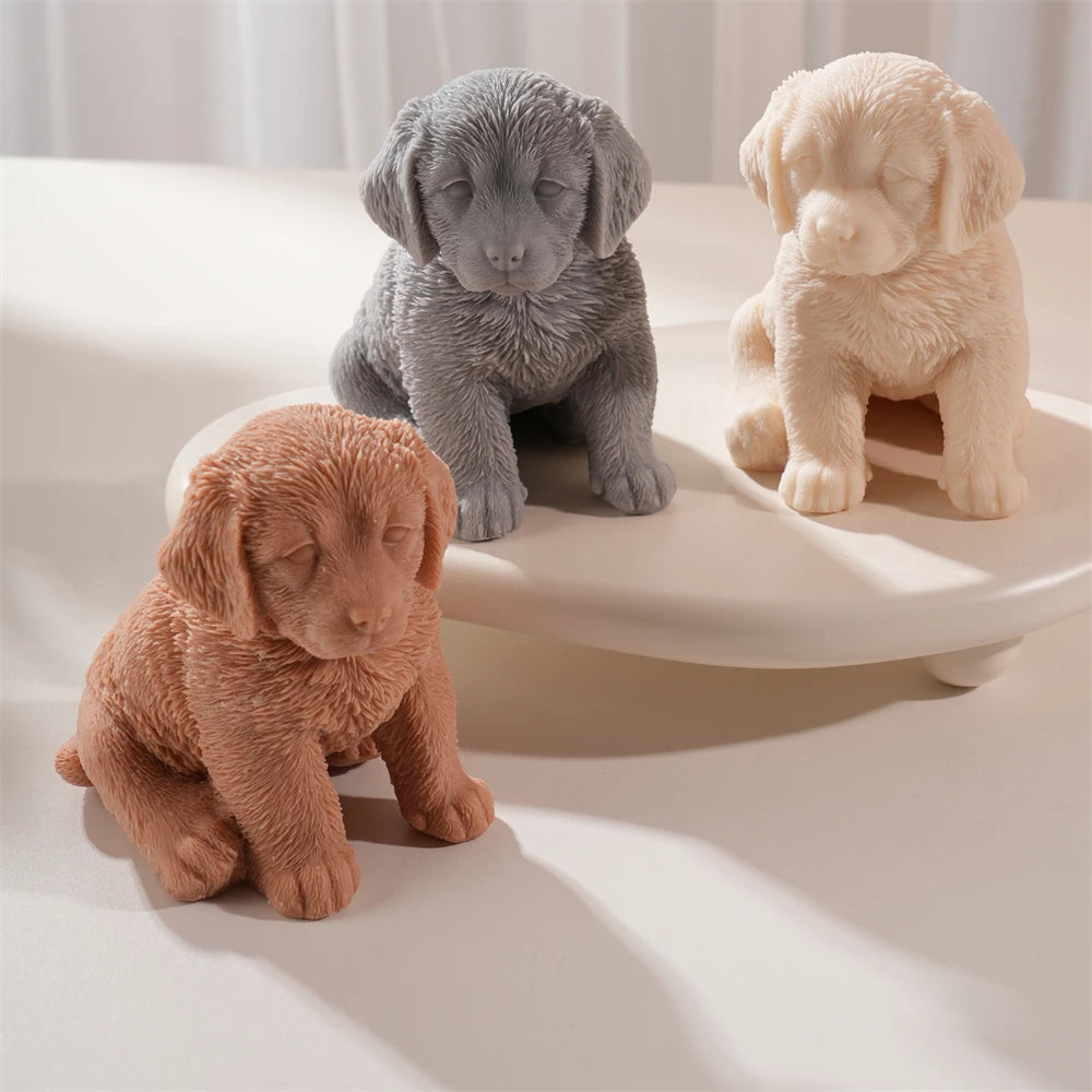 Golden Retriever Dog Candle Mold