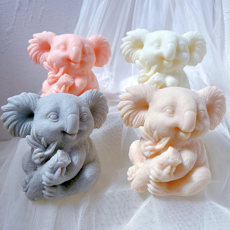 Cute Koala Silicone Candle Mold