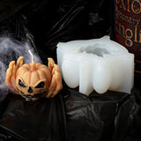 Halloween Devil Pumpkin Skull Candle Mold